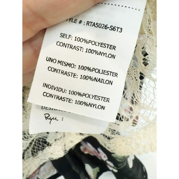 RYU Vintage Y2K Women's Sheer Lace Trim Fairy Grunge Coquette Shirt Top sz. S - Picture 4 of 8